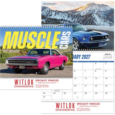 Muscle Cars Wall Calendar Spiral