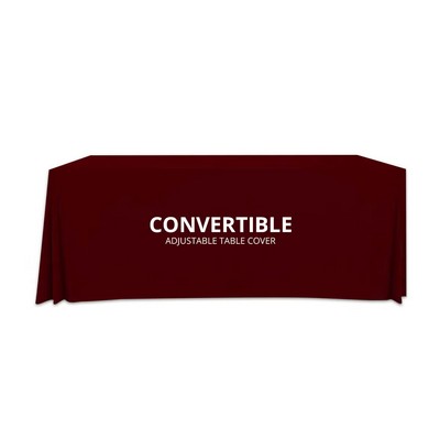 Convertible/Adjustable Table Cover - Standard Polyester Fabric (6' x 2.5')
